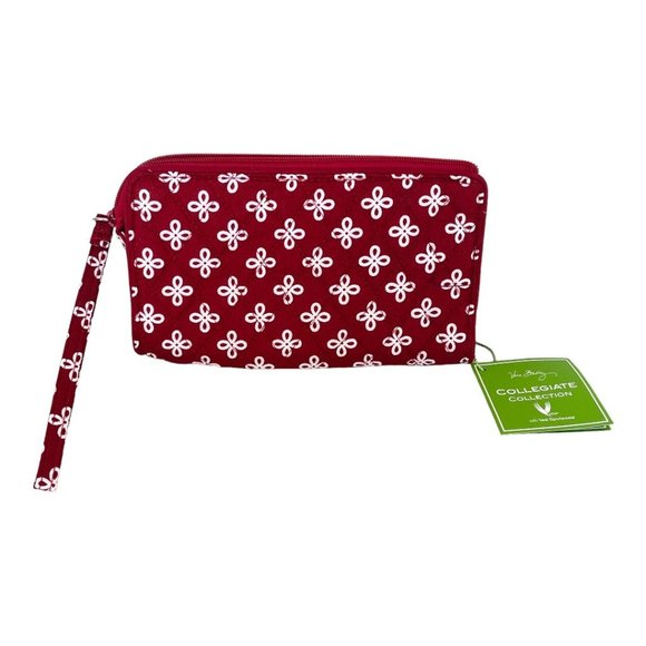 Vera Bradley University of Oklahoma Sooners Front Zip Wristlet - Picture 2 of 7